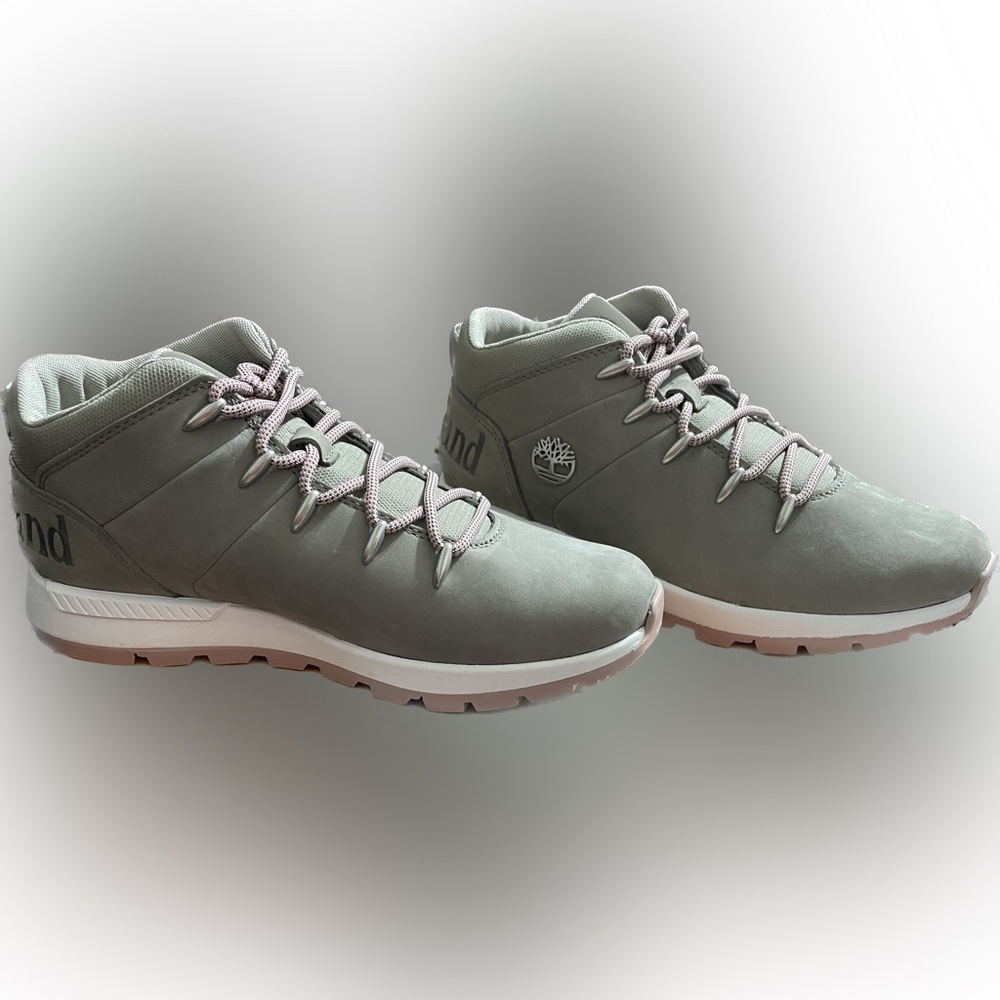Timberland Pink and Gray Sprint Trekker Bootie